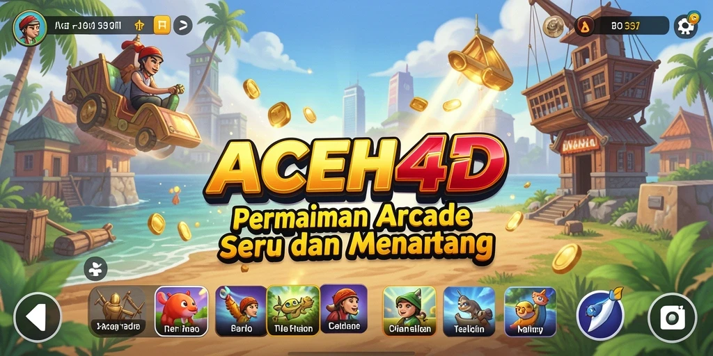 Screenshot utama ACEH4D menampilkan aksi seru dari gameplay arcade.