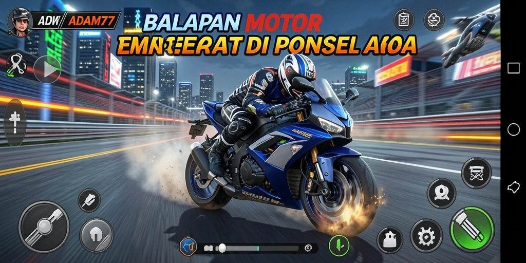 Gameplay mendebarkan dalam ADAM77 dengan trek yang menantang.