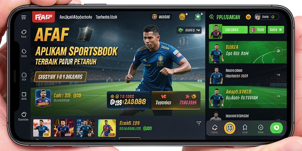 Tampilan screenshot AFAF menampilkan fitur taruhan olahraga yang menarik.