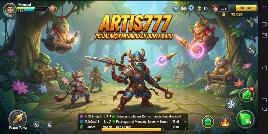Gameplay menantang di dunia petualangan <strong>ARTIS777</strong> yang penuh warna.