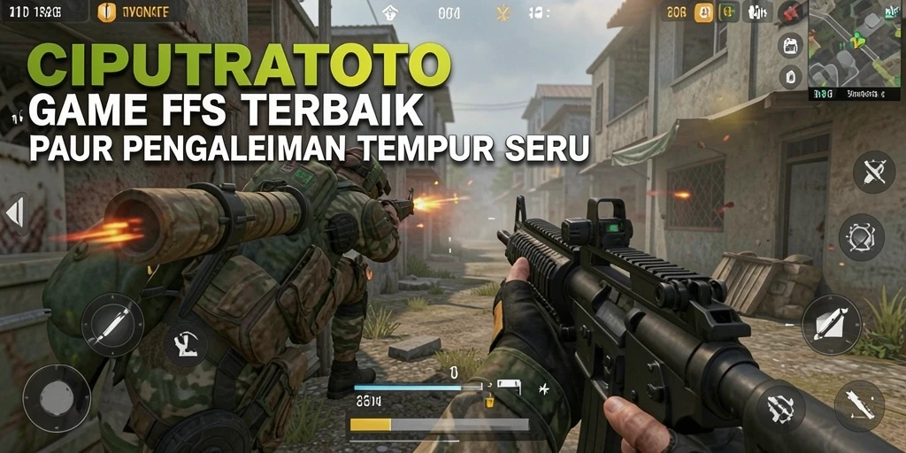 Screenshot menampilkan aksi seru dalam gameplay CIPUTRATOTO FPS.