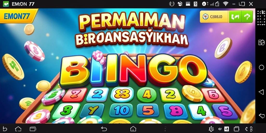 Tampilan gameplay Bingo yang menyenangkan di EMON77.