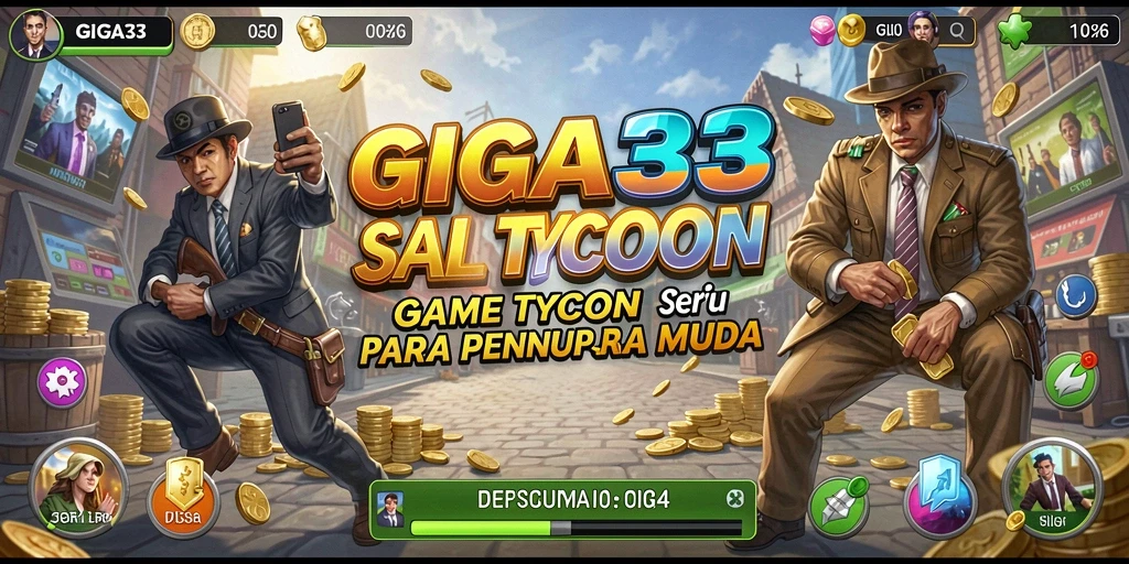 Screenshot GIGA33 menunjukkan pengalaman bermain Tycoon yang menantang.