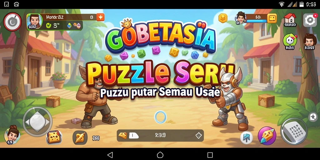 Screenshot gameplay GOBETASIA menampilkan tantangan puzzle yang menarik.