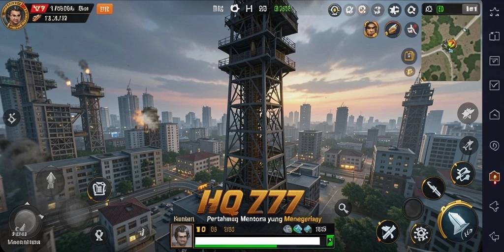 Gameplay Tower Defense seru dan mendebarkan di HQ777.