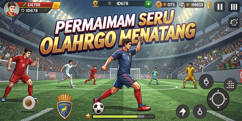 Tangkapan layar ID678 menampilkan aksi olahraga yang mendebarkan.
