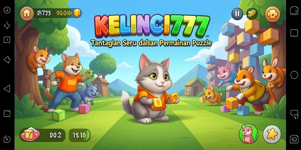 Tampilan gameplay seru dari KELINCI777 dengan berbagai puzzle menantang.