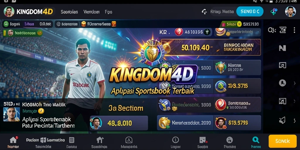 Tampilan gameplay menarik dari aplikasi Sportsbook KINGDOM4D.