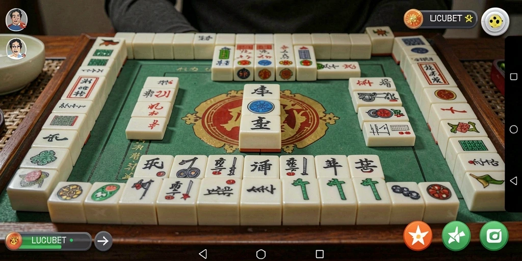 Gameplay Mahjong seru di LUCUBET dengan grafik menarik.