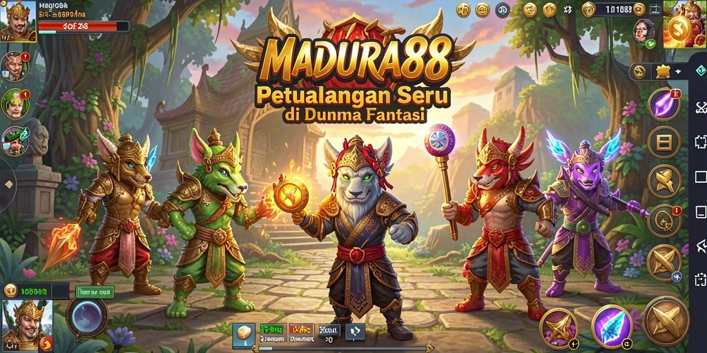 Tampilan gameplay seru di <strong>MADURA88</strong> saat menjelajahi dunia petualangan.