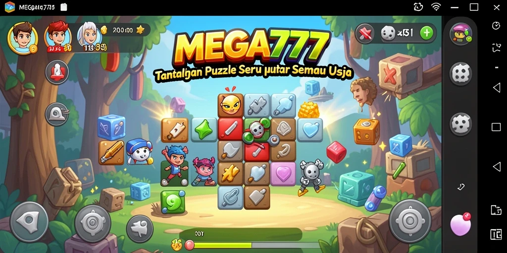 Tangkapan layar gameplay <strong>MEGA777</strong> menunjukkan aksi seru dalam menyelesaikan teka-teki.