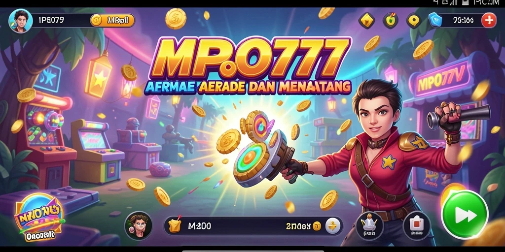Screenshot MPO777 menampilkan gameplay arcade yang seru dan dinamis.