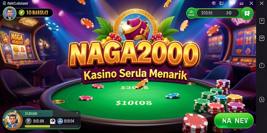 Tampilan menarik dari gameplay Kasino NAGA2000.