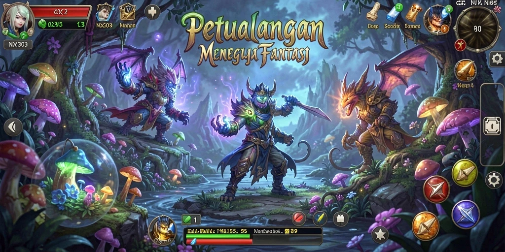 Tampilan gameplay menarik dari NX303, penuh petualangan dan tantangan.