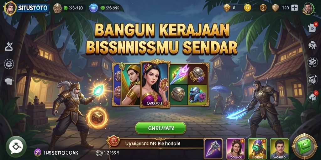 Screenshot gameplay <strong>SITUSTOTO</strong> menampilkan momen membangun kerajaan bisnis.