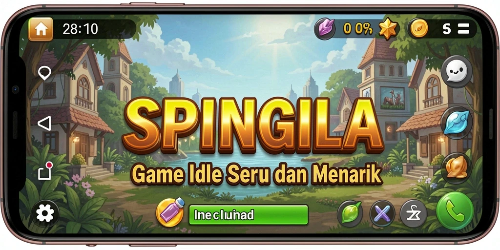 Tampilan gameplay SPINGILA yang menarik dan interaktif.