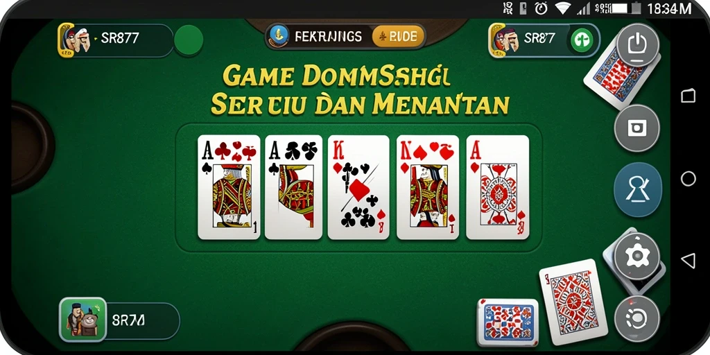 Tampilan gameplay seru dari game Domino SR877.