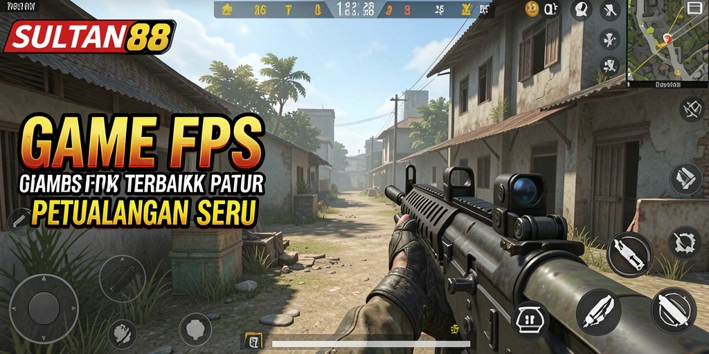 Screenshot gameplay SULTAN88 dengan aksi tembak-menembak yang seru.