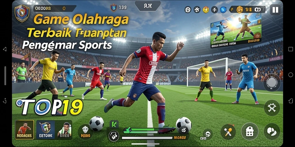Tampilan gameplay menarik dari TOPI189 dengan grafis olahraga yang menawan.