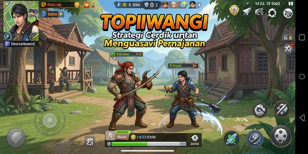 Tangkapan layar gameplay <strong>TOPIWANGI</strong> yang menunjukkan strategi dan taktik.