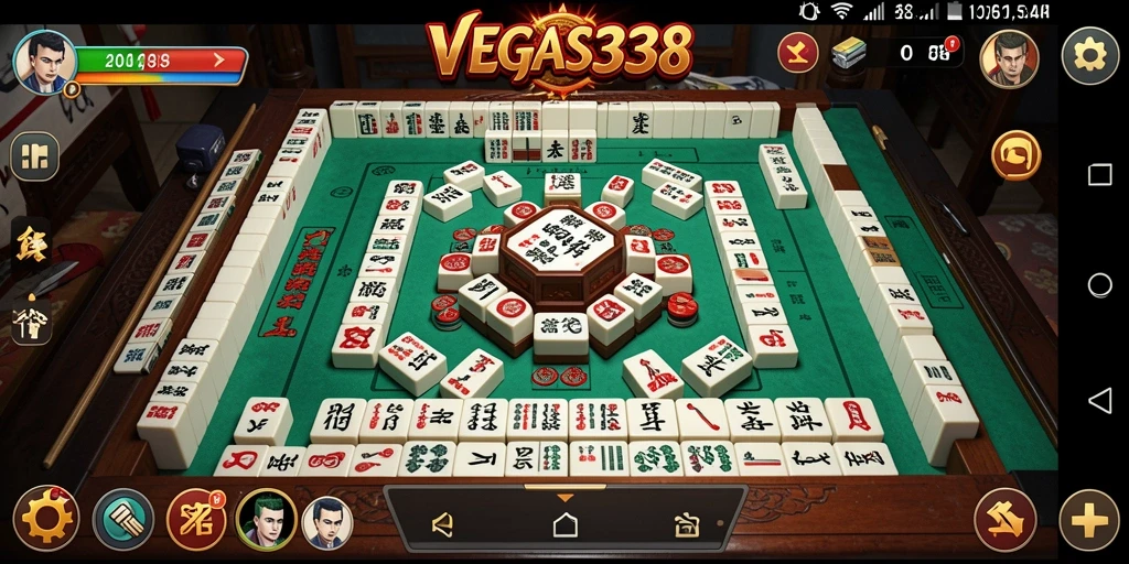 Tampilan gameplay Mahjong yang seru dan menantang.