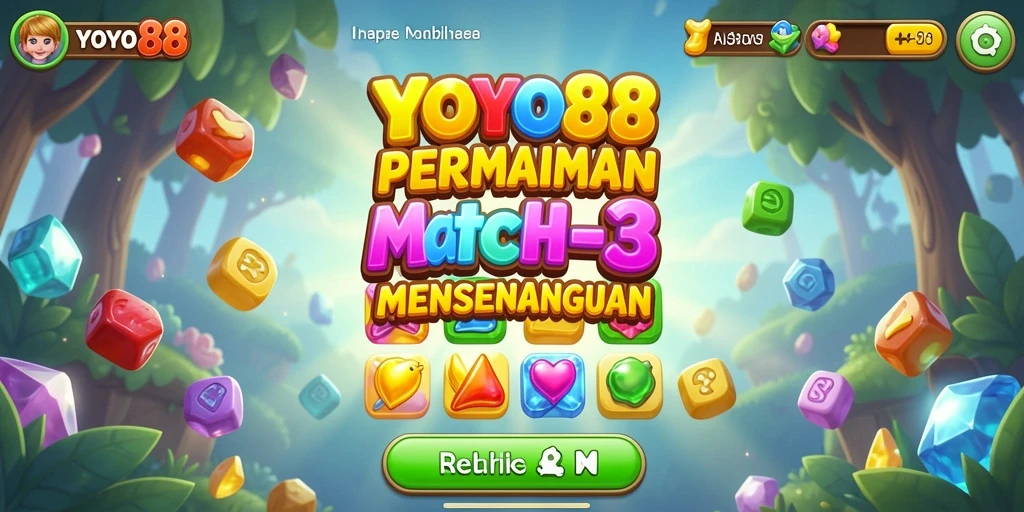 Screenshot gameplay seru dari YOYO88 dalam genre Match-3.